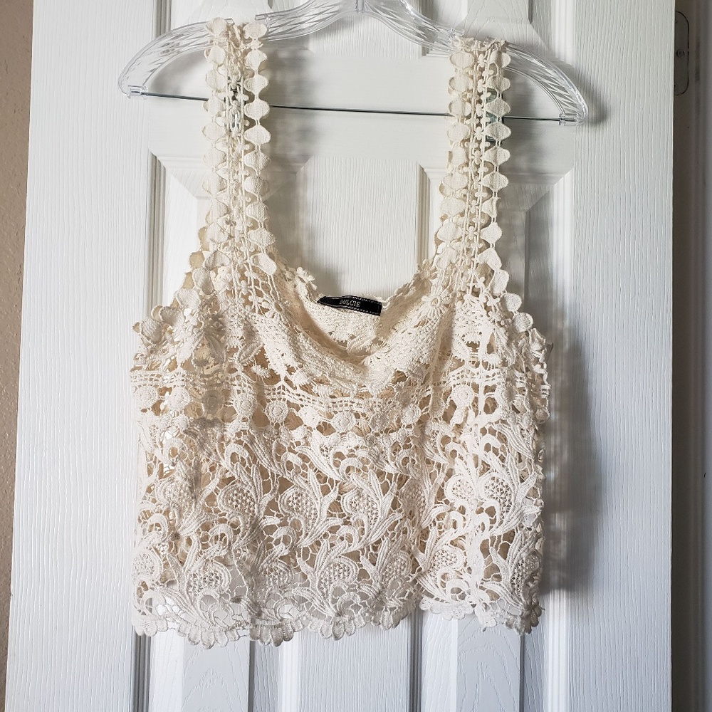 Anthropologie Dulcie Boho Crochet Top